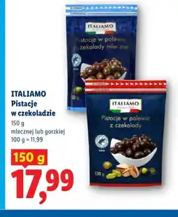 Lidl Pistacje w czekoladzie mlecznej Italiamo oferta