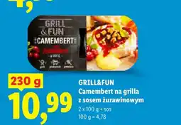 Lidl Ser Camembert na grilla z sosem żurawinowym Grill & Fun 2-pak oferta