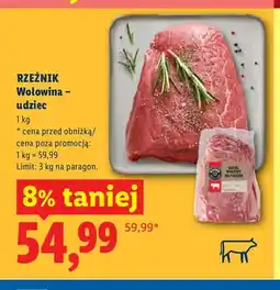 Lidl Wołowina - udziec Rzeźnik oferta