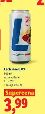 Lidl Piwo bezalkoholowe Lech Free oferta