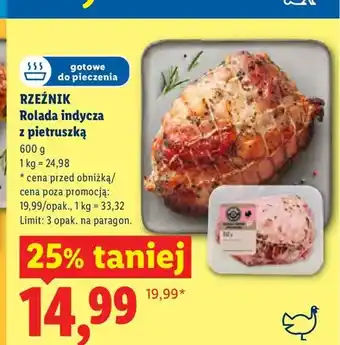 Lidl Rolada indycza z pietruszką Rzeźnik oferta