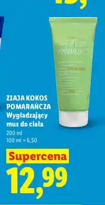 Lidl Wygładzający mus do ciała Ziaja Kokos Pomarańcza oferta