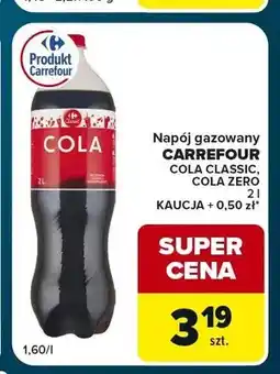 Globi Napój gazowany Carrefour Cola Zero oferta
