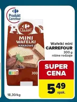 Globi Wafelki mini Carrefour kakaowe oferta