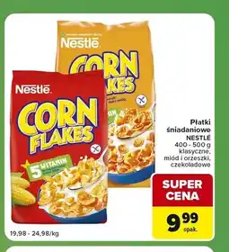 Carrefour Express Płatki śniadaniowe Nestlé Corn Flakes miód i orzeszki oferta