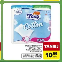 Carrefour Express Papier toaletowy Foxy Cotton oferta