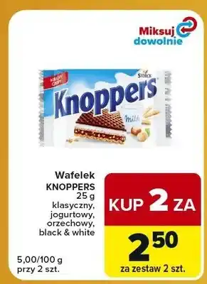 Wafelek Knoppers black & white