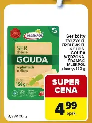 Ser żółty Gouda wędzona Mlekpol