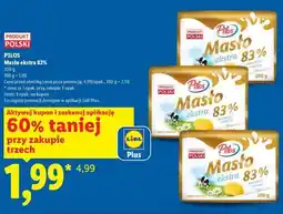 Lidl PILOS Masło ekstra 83% oferta