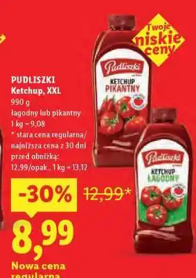 Lidl PUDLISZKI Ketchup, XXL oferta