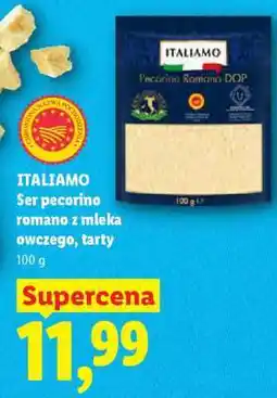 Lidl Italiamo Ser pecorino romano z mleka owczego, tarty oferta