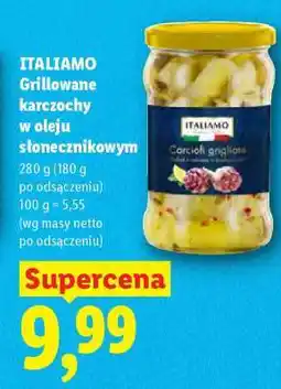 Lidl ITALIAMO Grillowane karczochy w oleju słonecznikowym oferta