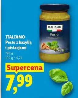 Lidl ITALIAMO Pesto z bazylią i pistacjami oferta