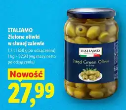 Lidl ITALIAMO Zielone oliwki w słonej zalewie oferta