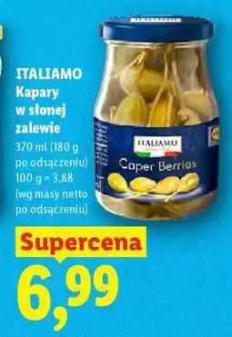 Lidl ITALIAMO Kapary w słonej zalewie oferta