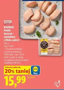 Lidl Rzeźnik Polski kurczak – medaliony z fileta z piersi oferta