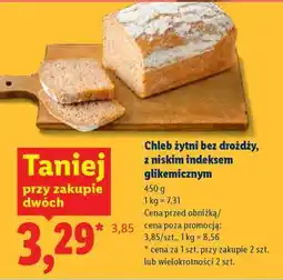 Lidl Chleb żytni bez drożdży oferta