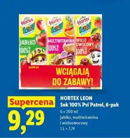 Lidl HORTEX LEON Sok 100% Psi Patrol, 6-pak oferta