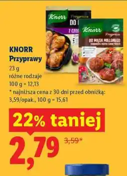 Lidl KNORR Przyprawy oferta