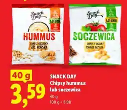 Lidl SNACK DAY Chipsy Hummus lub Soczewica oferta