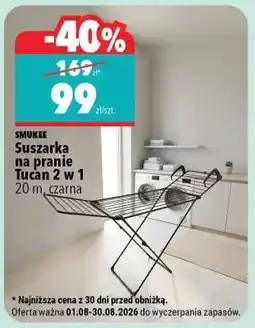 Biedronka Suszarka na pranie Tucan 2 w 1 oferta