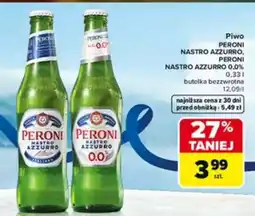 Carrefour Piwo PERONI NASTRO AZZURRO, PERONI NASTRO AZZURRO 0,0% oferta
