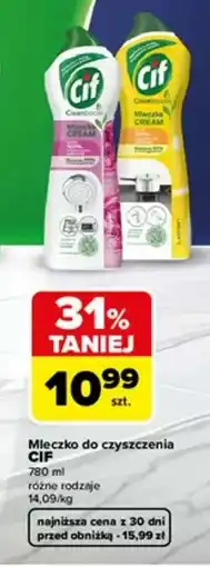 Carrefour Mleczko do czyszczenia Cif oferta