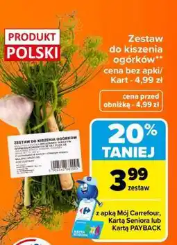Carrefour Zestaw do kiszenia ogórków oferta