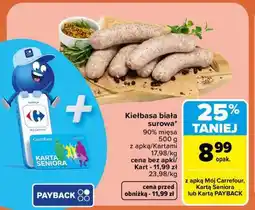 Carrefour Kiełbasa biała surowa oferta