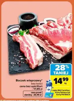 Carrefour Boczek wieprzowy oferta