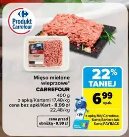 Carrefour Mięso mielone wieprzowe Carrefour oferta