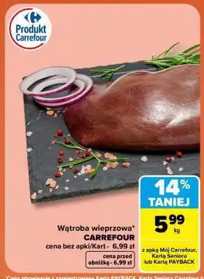 Carrefour Wątroba wieprzowa oferta