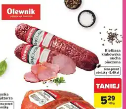 Carrefour Kiełbasa krakowska sucha pieczona oferta
