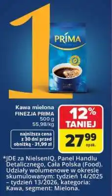 Carrefour Kawa mielona FINEZJA PRIMA oferta