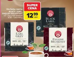 Carrefour Herbata czarna BLACK LABEL, EARL GREY, ENGLISH BREAKFAST oferta