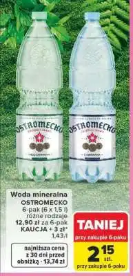 Carrefour Woda mineralna OSTROMECKO oferta