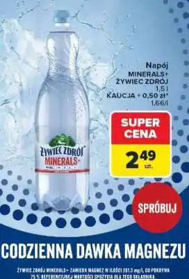 Carrefour Napój MINERALS ŻYWIEC ZDRÓJ oferta