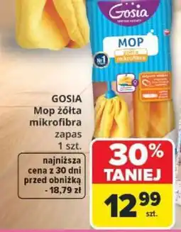 Carrefour GOSIA Mop żółta mikrofibra zapas oferta