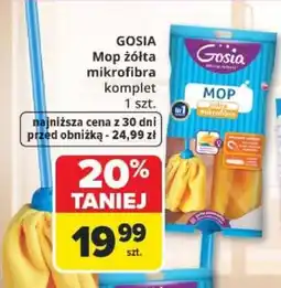 Carrefour GOSIA Mop żółta mikrofibra komplet oferta