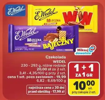 Carrefour Czekolada WEDEL oferta