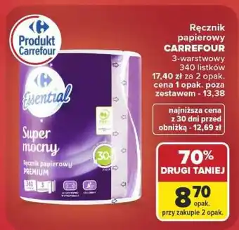 Carrefour Ręcznik papierowy Carrefour oferta