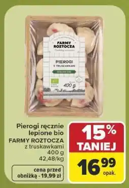 Carrefour Pierogi ręcznie lepione bio FARMY ROZTOCZA oferta
