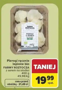 Carrefour Pierogi ręcznie lepione bio oferta