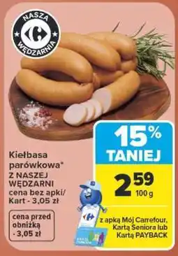 Carrefour Kiełbasa parówkowa oferta