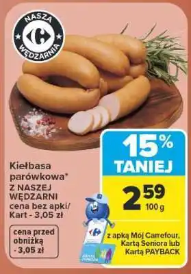 Carrefour Kiełbasa parówkowa oferta
