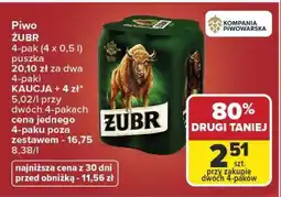 Carrefour Piwo ŻUBR oferta