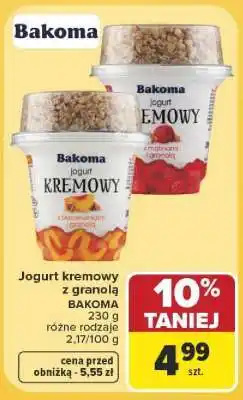 Carrefour Jogurt kremowy z granolą oferta