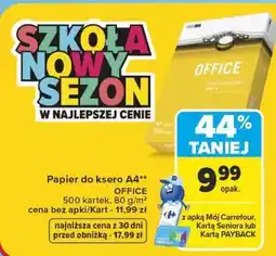Carrefour Papier do ksero A4 oferta