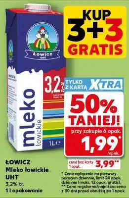 Kaufland ŁOWICZ Mleko łowickie UHT oferta