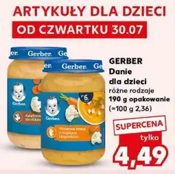 Kaufland GERBER Danie dla dzieci oferta